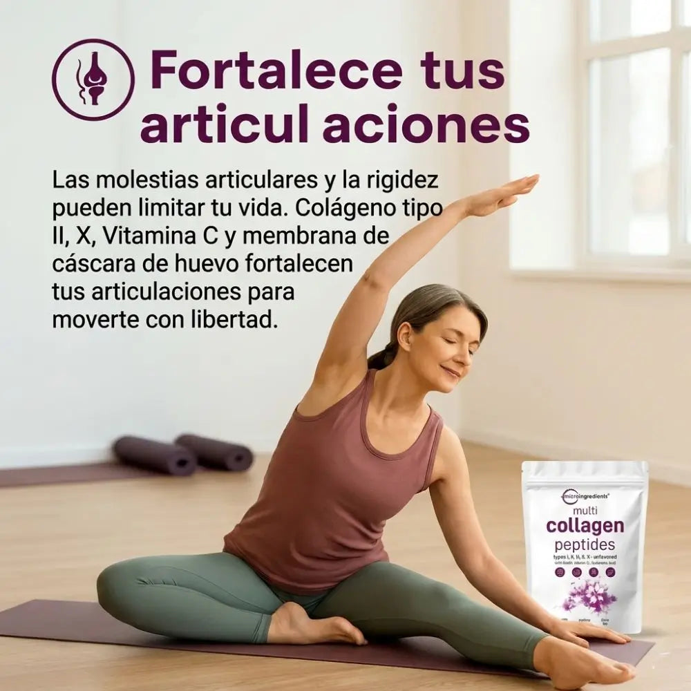 Péptidos de Multicolágeno 1 Lb: Tu secreto diario para una piel firme, cabello abundante y movimiento sin límites.